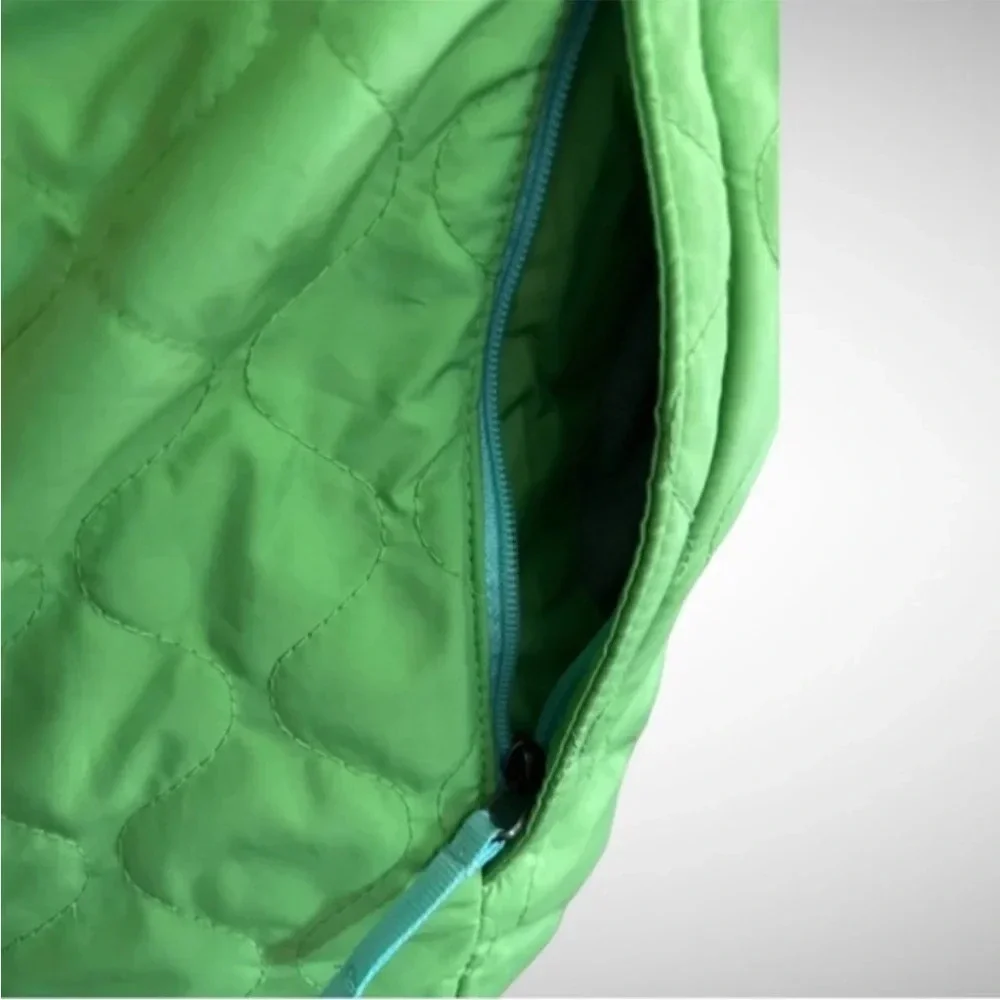 THE NORTH FACE Girls‎ Green Quilted Hooded Jacket | EUC